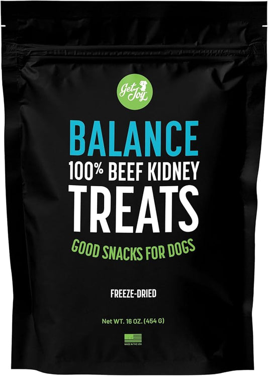 Freeze Dried Superfood 100% Beef Kidney Dog Treats, 16 Ounce Bag, Single Ingredient Organ Meat, High Protein, Immune Health, Muscle Repair, Grain Free, Gluten Free, Made in USA