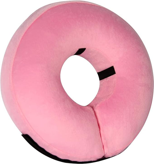 Inflatable Dog Collar-Soft Protective Cone for Dogs After Surgery,Dog Donut Collar Suitable for Dogs and Cats,Dog Cone Collar to Prevent Pets from Touching Stitches,Wounds and Rashes(Pink,M)