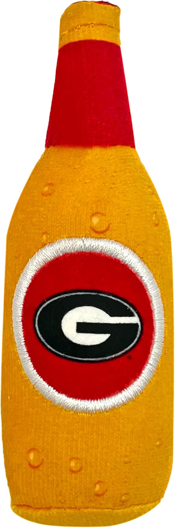 BEST PLUSH CAT TOY - NCAA GEORGIA BULLDOGS Complete Set of 3 piece Cat Toys filled with Fresh Catnip. Includes: 1 Helmet Cat Toy, 1 Football Cat Toy with Feathers & 1 Beer Bottle. Beautiful Team LOGOS