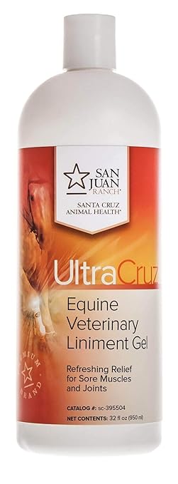 UltraCruz Veterinary Liniment Gel for Horses, 32 oz