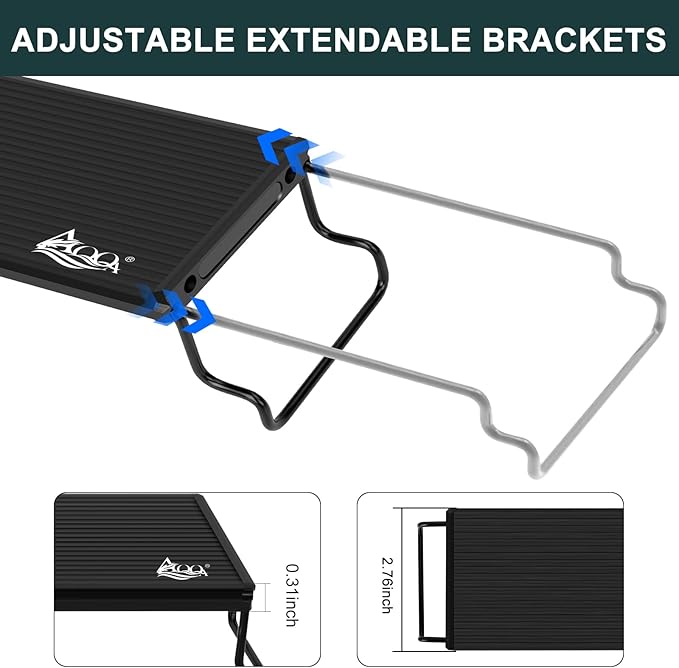 AQQA Aquarium Light with 14 Fish Tank Light Modes Adjustable Brightness Timer 24W LED Aquarium Light for Plants， Aluminum Alloy Shell Extendable Brackets Fit for 32-40 Inch Fish Tank