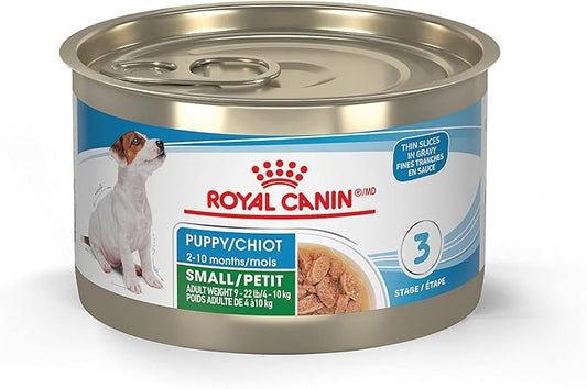 Royal Canin Size Health Nutrition Small Puppy Thin Slices in Gravy Wet Dog Food, 5.1 oz 24-Pack