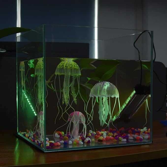 LED Aquarium Lights, RGB Fish Tank Lights Underwater IP68 Waterproof Submersible Remote Control Tank Lid Lights Colored Adjustable Fish Aquarium Tank Waterfall Lighting, 15 inch