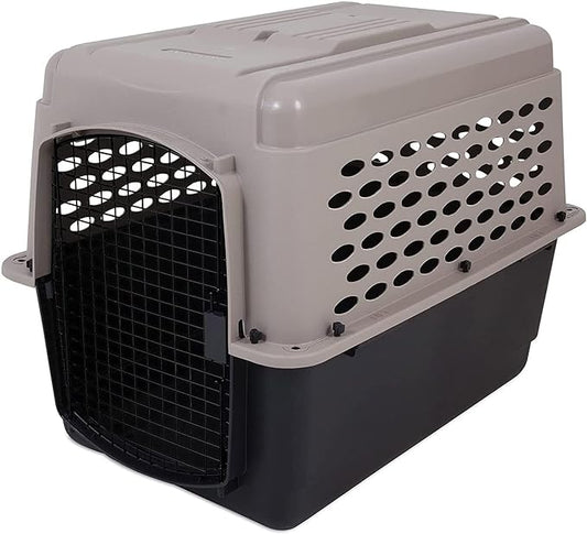 Petmate Vari Dog Kennel 36", Taupe & Black, Portable Dog Crate for Pets 50-70lbs, Made in USA