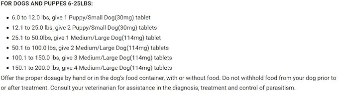 DURVET 12-Pack Triple Wormer Tablets for Puppies and Small Dogs