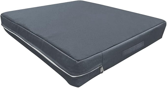 Dog bed covers for 36" L × 27" W × 3" H 600D Oxford Waterproof Dog Bed Cover with Zipper and Carry Handle dog bed covers replacement washable, Cover Only (Gray)