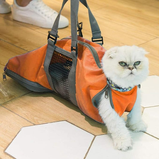Cinf Cat Nail Clipping Cleaning Grooming Restraint Bag No Scratching Biting for Bathing Nail Trimming Injecting Examining