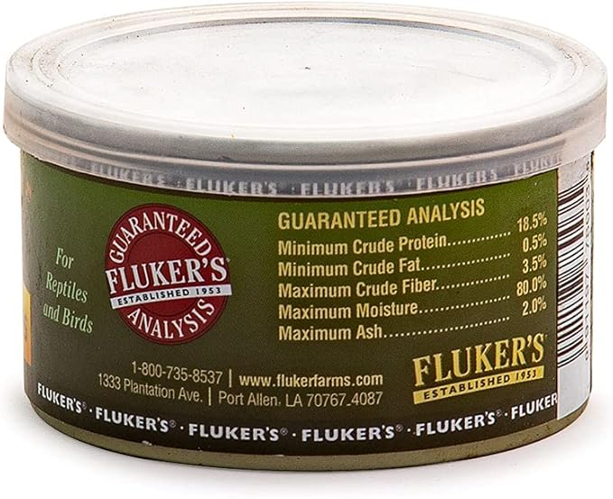 Fluker's Gourmet Canned Food for Reptiles, Fish, Birds and Small Animals, Grass Hoppers 1.2 oz (Pack of 3)