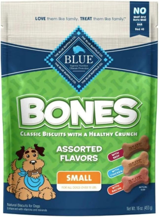 Blue Buffalo, Biscuits for Dogs Assorted Flavors Small, 16 Ounce
