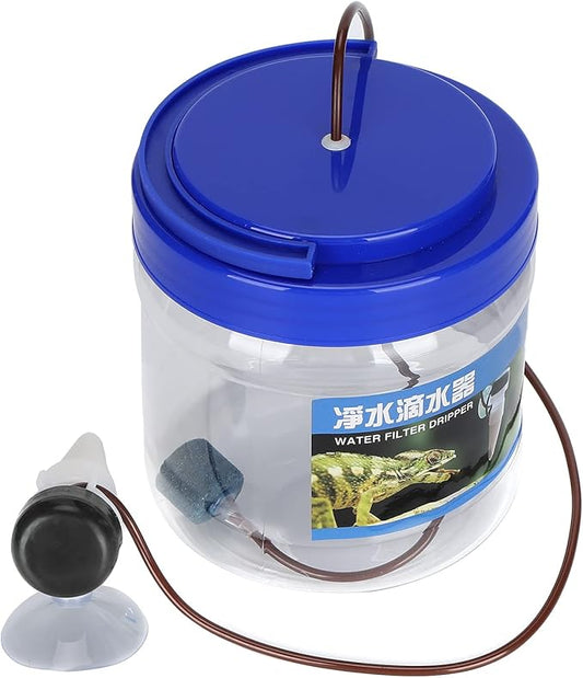 GLOGLOW Reptile Drinking Feeder, Reptile Water Dripper Kit Plants Irrigation Devices Reptile Humidifier Watering Tool for Pet Reptile
