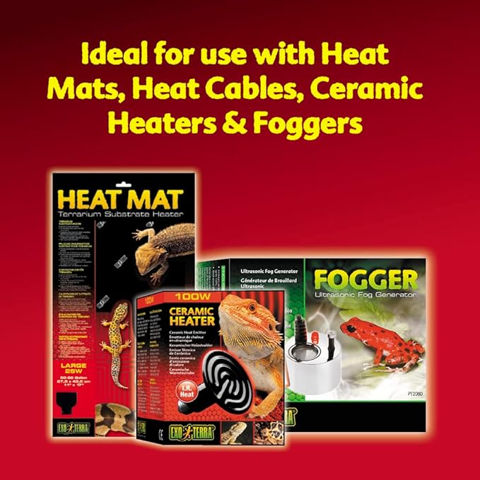 Exo Terra Thermostat and Hygrostat for Reptile Terrariums