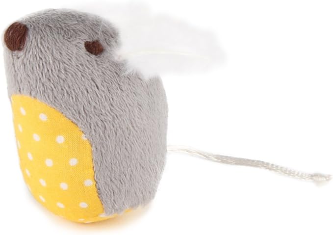 SmartyKat (2 Count Mouse Mates Plush Catnip Cat Toys - Brown/Gray, 2 Count