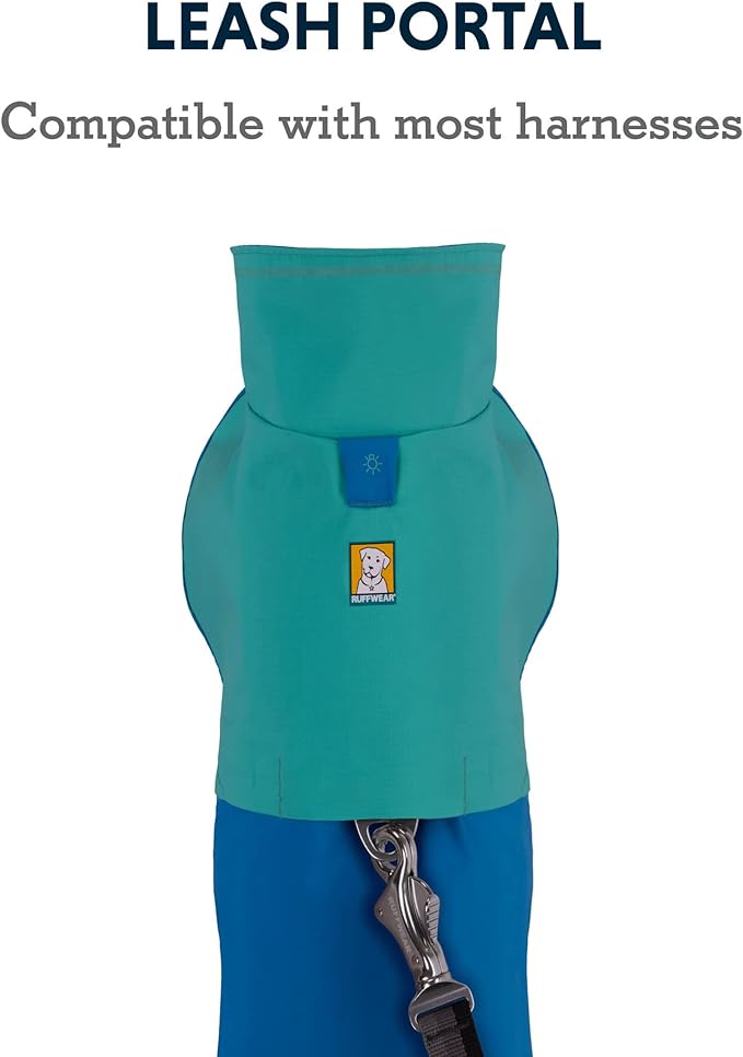 Ruffwear, Sun Shower Dog Raincoat, All-Weather Jacket, Waterproof, Windproof & Lightweight, Blue Dusk, XX-Small