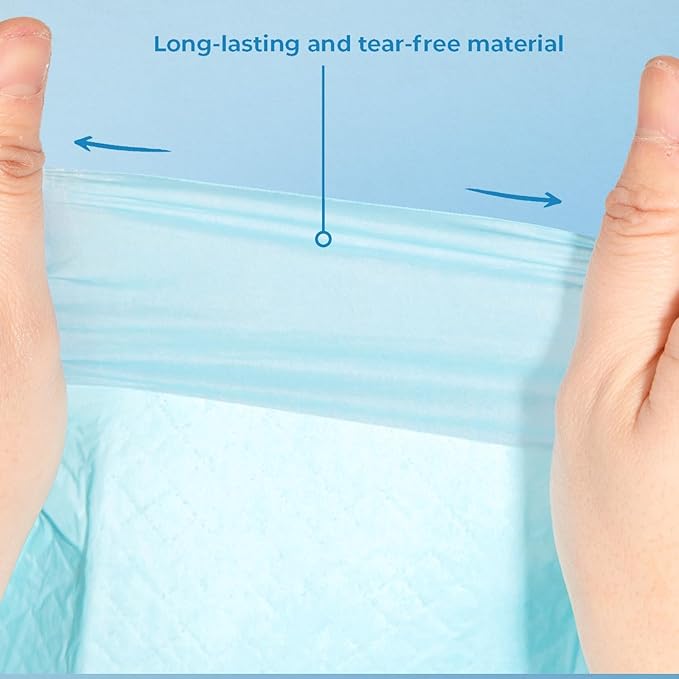Best Pet Supplies, XL (36" x 27.5") Disposable Puppy Pads for Whelping Puppies and Training Dogs, 50 Pack - Ultra Absorbent, Leak Resistant, and Track Free for Indoor Pets - Baby Blue