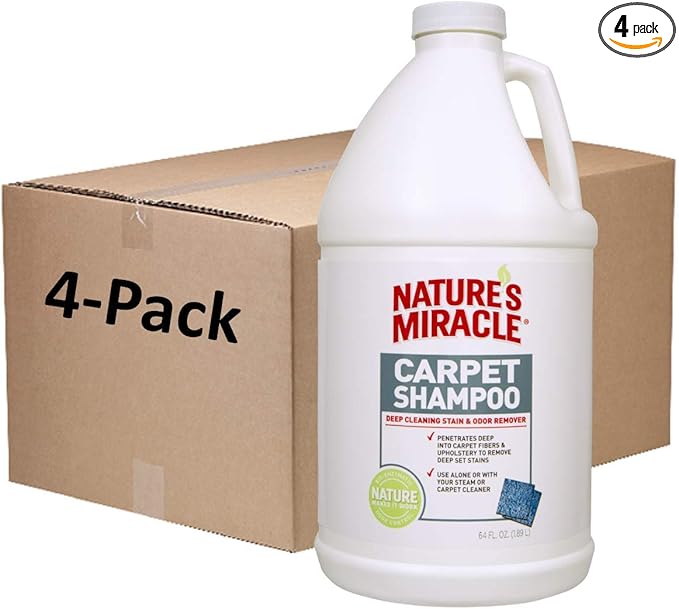 Nature's Miracle Carpet Shampoo, 64 Ounces, Deep-Cleaning Pet Stain And Odor Remover