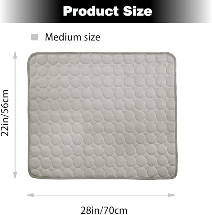 Washable Dog Cooling Mat Ice Silk Cooling Mat for Dogs Pet Self Cooling Pad Blanket Dog Cooling Pad for Indoor & Outdoor Car Seats
