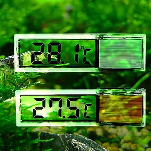 2Pcs LCD 3D Digital Electronic Temperature Measurement Fish Tank Temp Meter Aquarium Thermometer Temperature Control Accessories