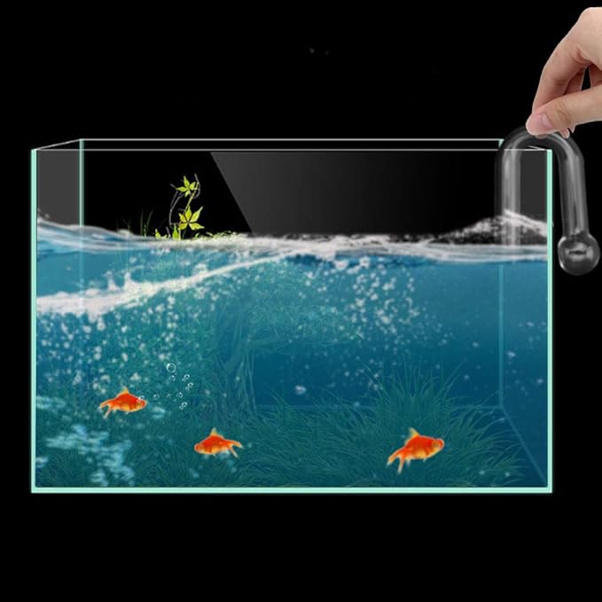 Senzeal Hang On CO2 Drop Checker Glass Aquarium Monitor CO2 Indicator for Planted Fish Tank