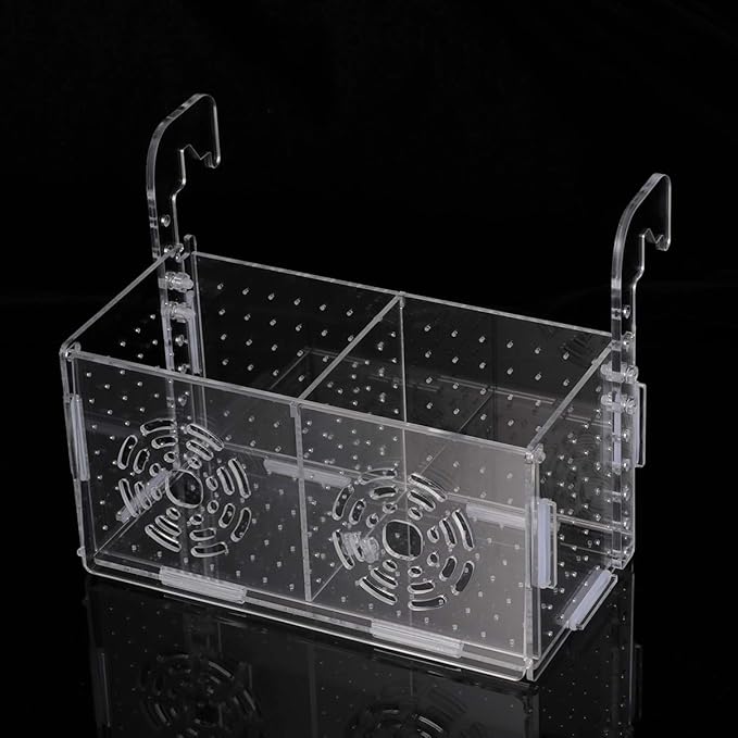 POPETPOP Fish Breeding Box - Box for Fish Tank Acrylic Fish Box Fish Acclimation Box Hatchery Incubator Aquarium Box for Small Fish Shrimp