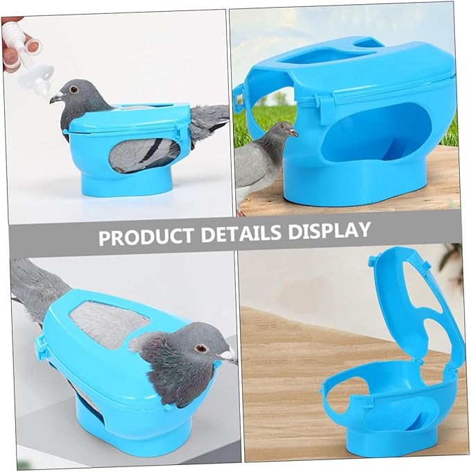 Bird cage Feeder Pigeon Feeding Holder Pigeon Holder Easy Bird Fixed Frame Rack Pigeon Injection Rack Bird Feeding Holder Birds Holder for Pigeon Stand Tool Plastic Poultry