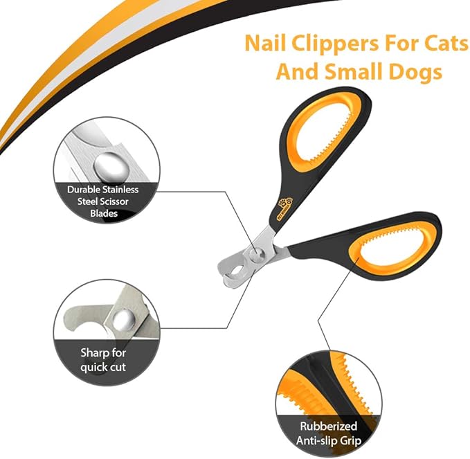 Cat Nail Clipper - Professional Cat Claw trimmer & Cat Claw Clipper - Cat Nail Trimmers Suits All Small Animals such as Dogs, Cats, Puppies, Kittens, Birds, Hedgehogs, ferrets, rabbits, hamsters ..