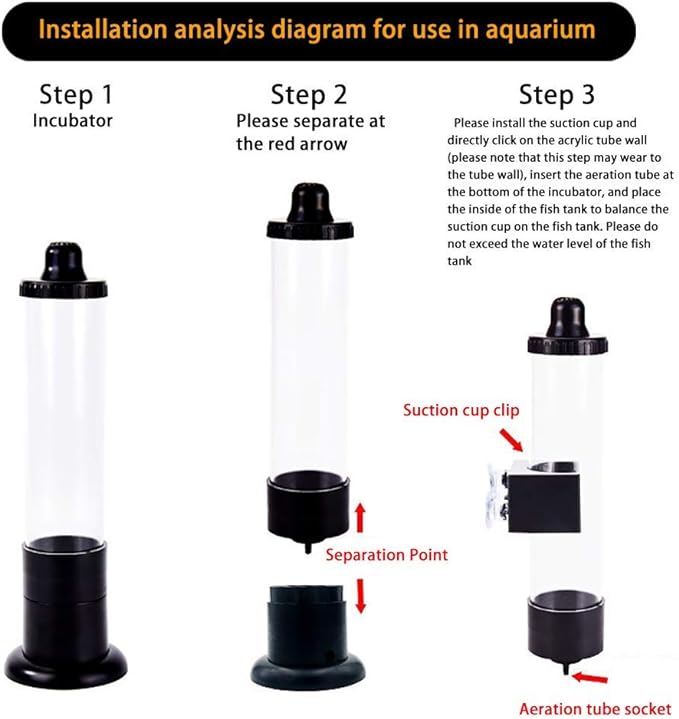 Brine Shrimp Hatchery Kit, Brine Shrimp Eggs Incubator, Brine Shrimp Eggs Hatchery Kit, DIY Aquarium Fish Tank Hatch Tool for Fish Food (4 PCS Set)