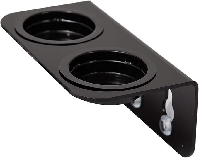 REPTI ZOO Reptile Water Bowl Double Grid Gecko Food Dish Feeder Detachable Suction Cup Reptile Feeding Dish Feeder with 6 Pcs Cups Dish Bowls for Pet Food and Water Feeding