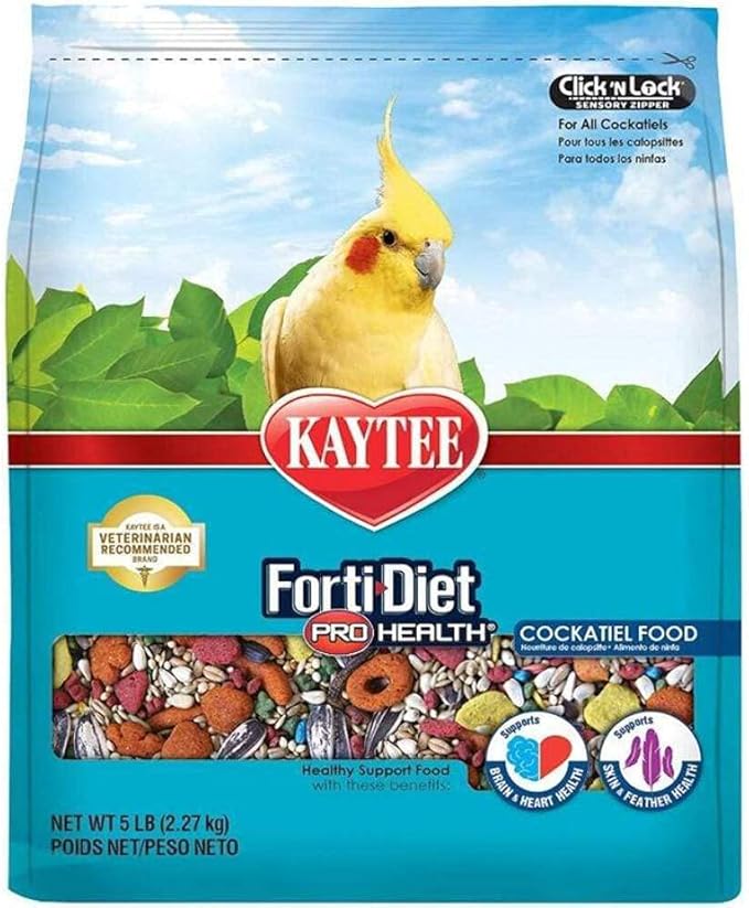 Kaytee Forti-Diet Pro Health Pet Cockatiel Food, 5 lb