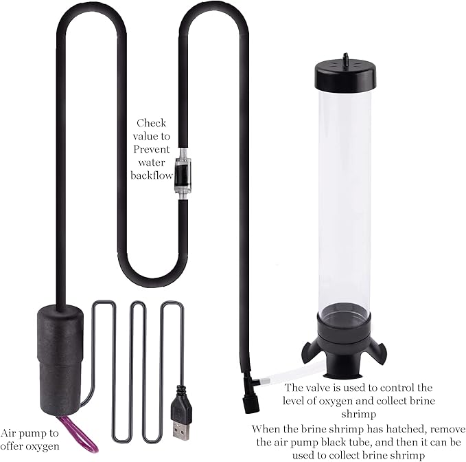 Brine Shrimp Hatchery Kits brine Shrimp Eggs Incubator Hatchery brine Shrimp Eggs Incubator Artemia Hatchery kit Machine