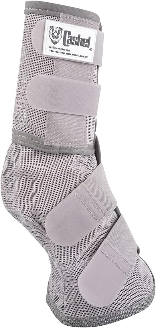 Cashel Crusader Leg Guard Fly Boots, Grey, Small Pony