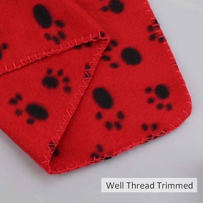 Comsmart Warm Paw Print Blanket/Bed Cover for Dogs and Cats