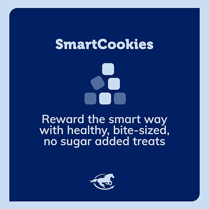 SMARTPAK SmartCookies | Healthy Treats for Horses Made from Coconut Meal, Beet Pulp, Alfalfa, and Flaxseed Oil | No Sugar Added Horse Treats | Carrot Cake Flavor Cookies for Horses, 3 lb Bag