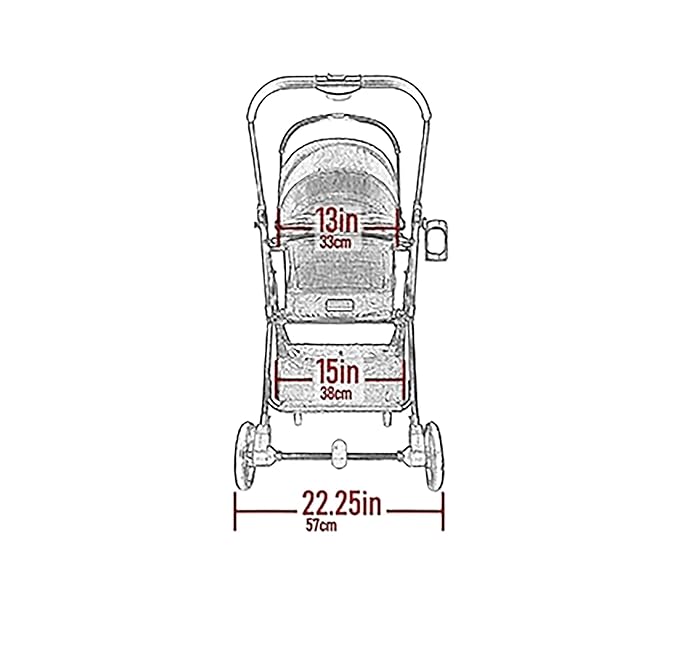 Pet Gear 3-in-1 Travel System, View 360 Stroller Converts to Carrier and Booster Seat with Easy Click N Go Technology, for Small Dogs & Cats, 4 colors