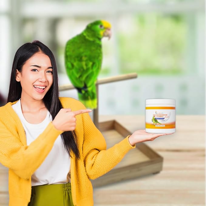 Nutritional Calcium Supplement for Birds Magnesium + Vitamin D3 (1.59) | Bird Health Supplements | Completely Tasteless and Easy Dissolvable in Water