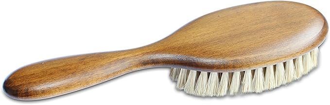 Mars Coat King Bristle Cat Hair Brush Deshedding Tool - Pet Grooming Supplies for Furry, Shaggy, Loose Hair in all Breeds, Wooden Handle for Thick Coats - ¾" Bristles, 2" Wide Head