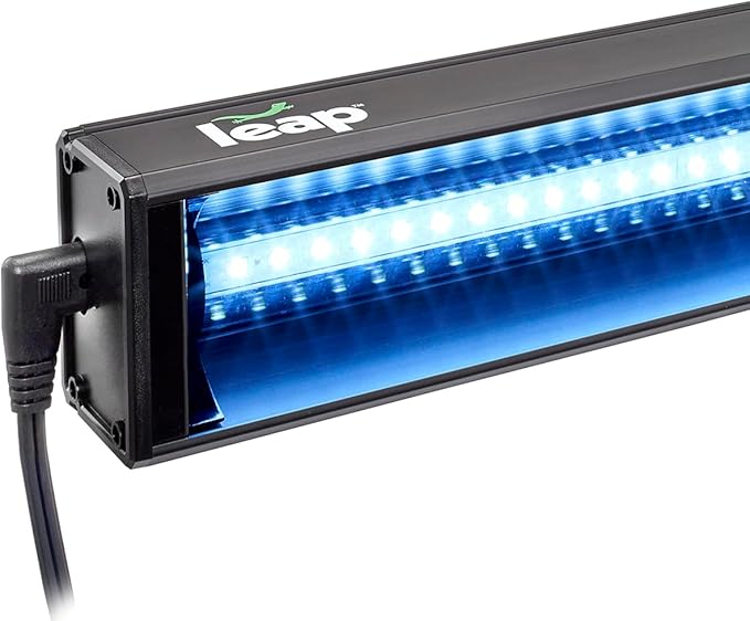 Leap Habitats LED Light Fixture for Reptile & Amphibian Enclosures - Optimal Plant Growth & Daylight (12")