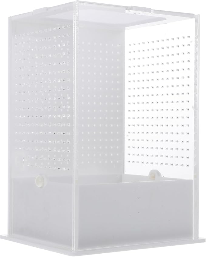 POPETPOP 2 Pcs Villa Box Reptiles Glass Containers Snail Terrarium Tank Tarantula Herpcult Acrylic Climbing Pet White Gecko Lizard Terrarium Reptile Habitat