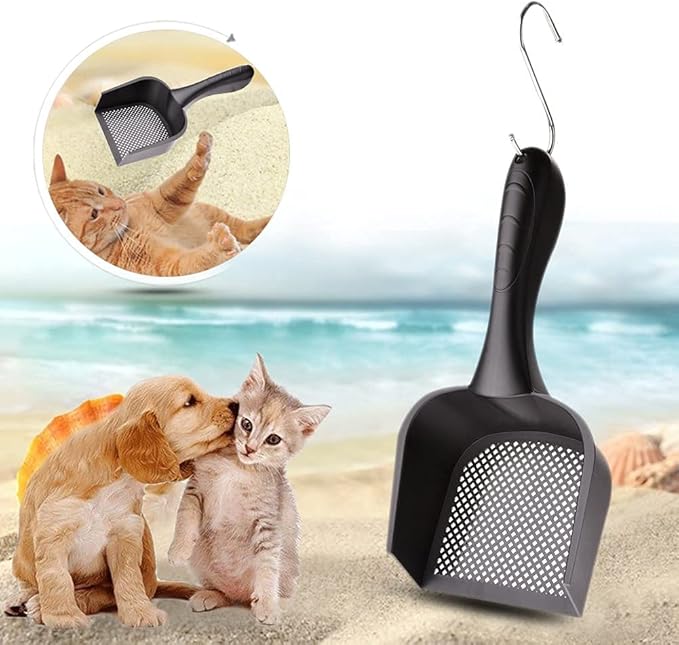 Cat Litter Scoop Reptile Terrarium Fine Sand Pet Poo Shovel Scooper Little Sifter Kitty Bedding Cleaner Net Hole: 4.5mm