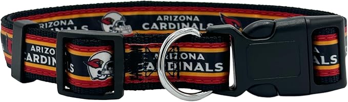 New & Improved Pets First NFL Arizona Cardinals Licensed PET Collar, Medium - Heavy-Duty, Strong, and Durable New Dog Collar. Available in 32 Football Teams and 4 Sizes