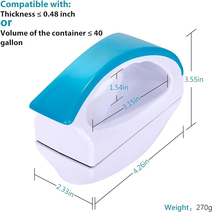 Magnetic Aquarium Fish Tank Glass Algae scrapers Glass Cleaner Scrubber Clean Brush [Floating,Scratch-Free,Non-Slip,magnetizing] L