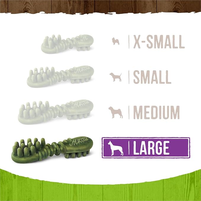 Merrick Fresh Kisses Natural Dental Chews Infused With Coconut And Botanical Oils For Large Dogs Over 50 Lbs - 4 ct. Bag