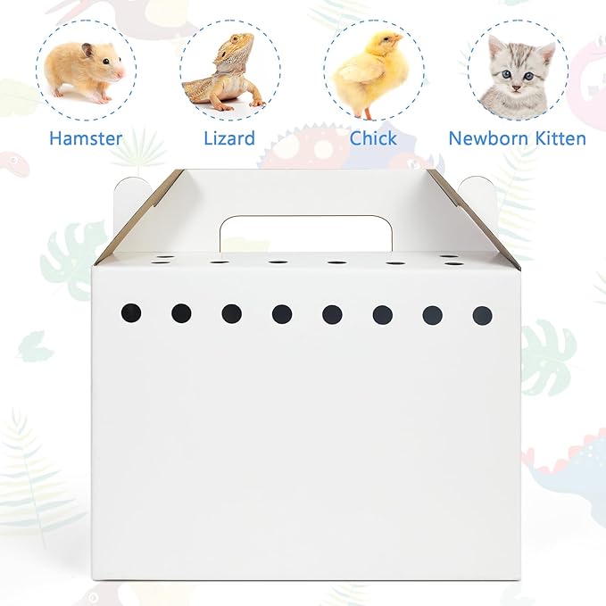 Disposable Cardboard Pet Carrier for Small Animals-12 Pack