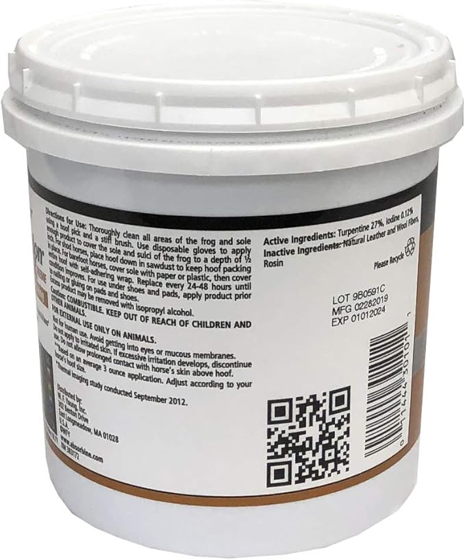 Absorbine Hooflex Magic Cushion Xtreme, Veterinary Formulated Fast-Acting Relief, Reduce Hoof Heat for up to 24 Hours, 2 lb Tub