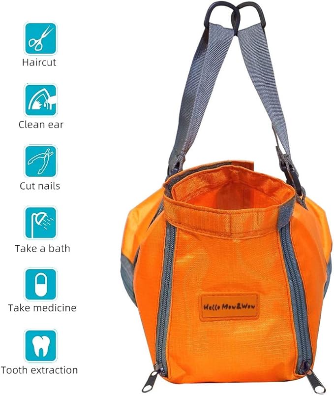 Cinf Cat Nail Clipping Cleaning Grooming Restraint Bag No Scratching Biting for Bathing Nail Trimming Injecting Examining