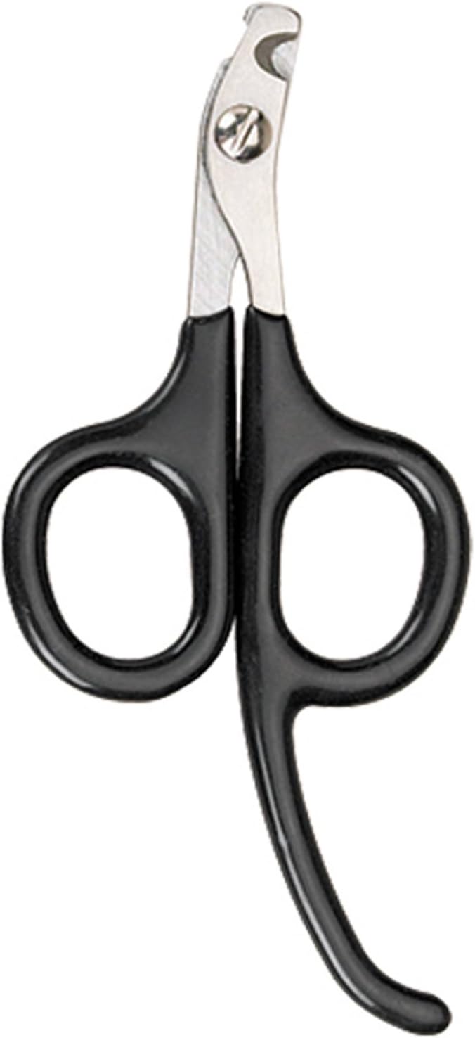 Master Grooming Tools Pet Nail Scissors with Finger Rests—Stainless Steel Scissors for Trimming Nails on Cats and Birds - Small, 3½"