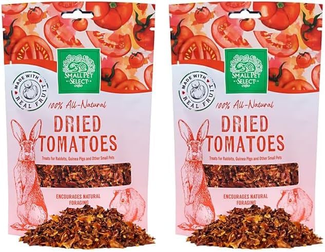 Small Pet Select - Dried Tomato Flakes, a Natural Treat for Rabbits, Guinea Pigs, and Rats, 2oz (Pack of 2)