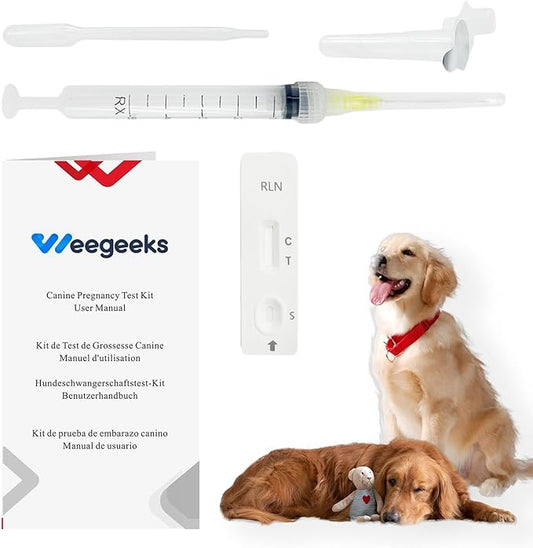 Dog Pregnancy Test Kit at Home, Canine Pregnancy Test Strip for Dog with Buffer Fast and Accurate Detection Pet Clinic Equipment