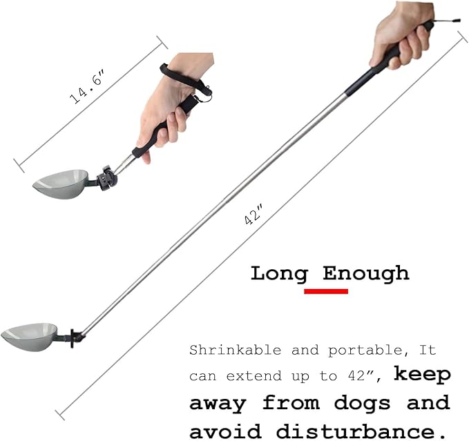 Dog Urine Sample Catcher,Adjustable Angle Long Handled Telescopic Dog Urine Collector,Super Easy to Use Dog Pee Catcher Urine Stick for Small Large Female Dogs