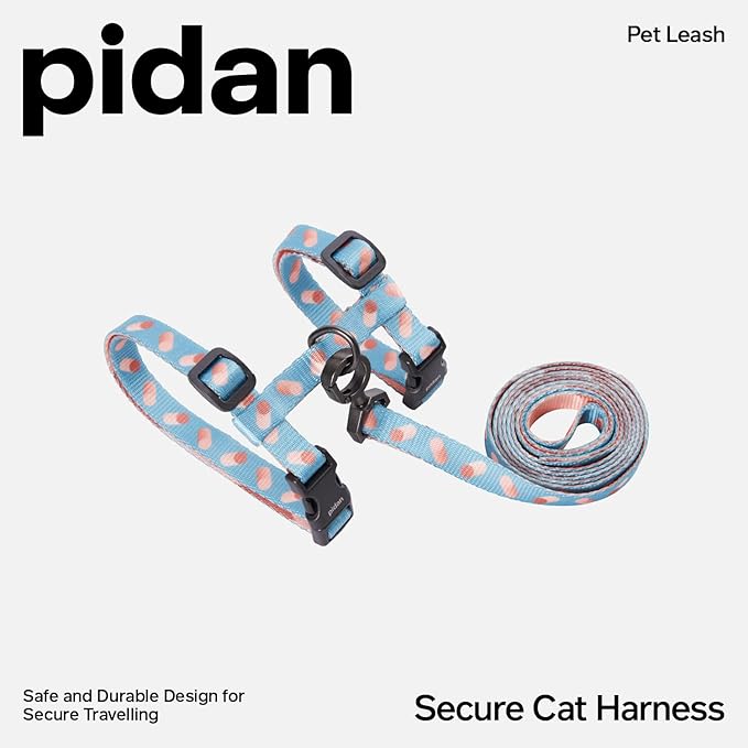 pidan Cat Harness & Leash Set, Cats Escape Proof Adjustable Kitten Harness for Large Small Cats