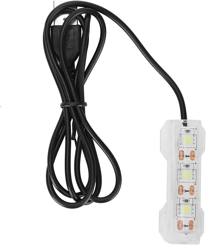 GLOGLOW Aquarium Light, USB Aquarium Light Weight Small Water Plant Light Fish Desktop Mini Decoration Soft LED Lighting Lamp